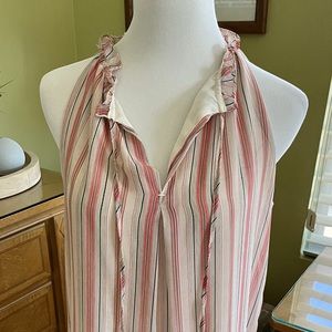 Max Studio Chiffon Racerback Top…NWT